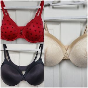MAIDENFORM bundle 3 bras